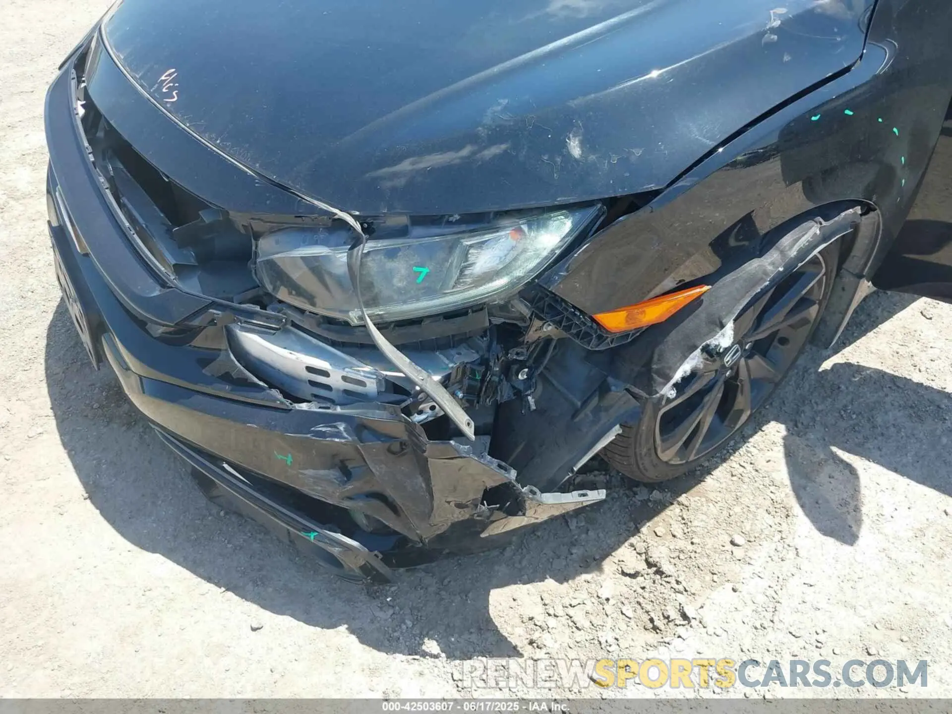 6 fotografías del automóvil dañado 19XFC2F85LE015860 HONDA CIVIC 2020