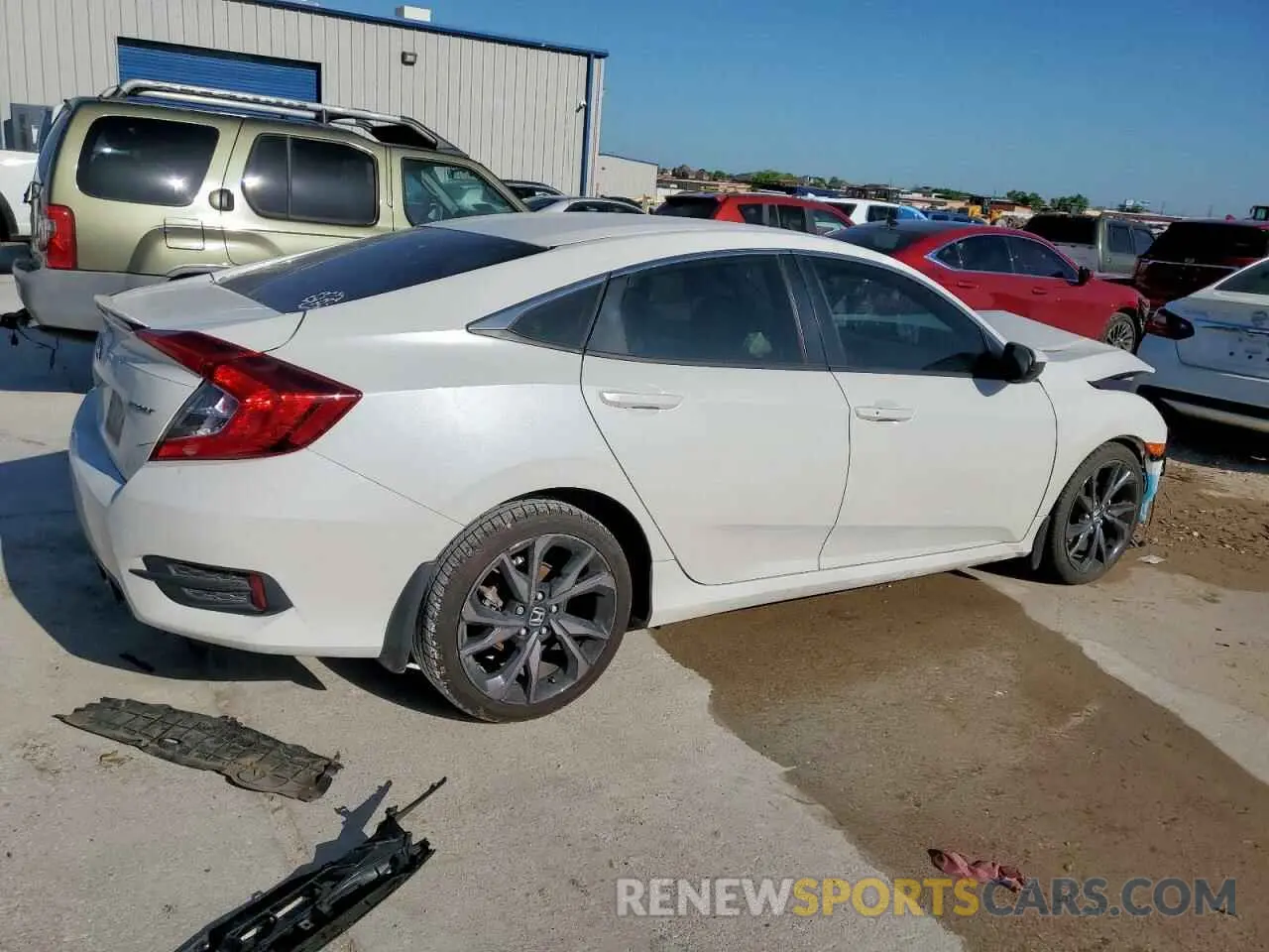3 fotografías del automóvil dañado 19XFC2F85LE019102 HONDA CIVIC 2020