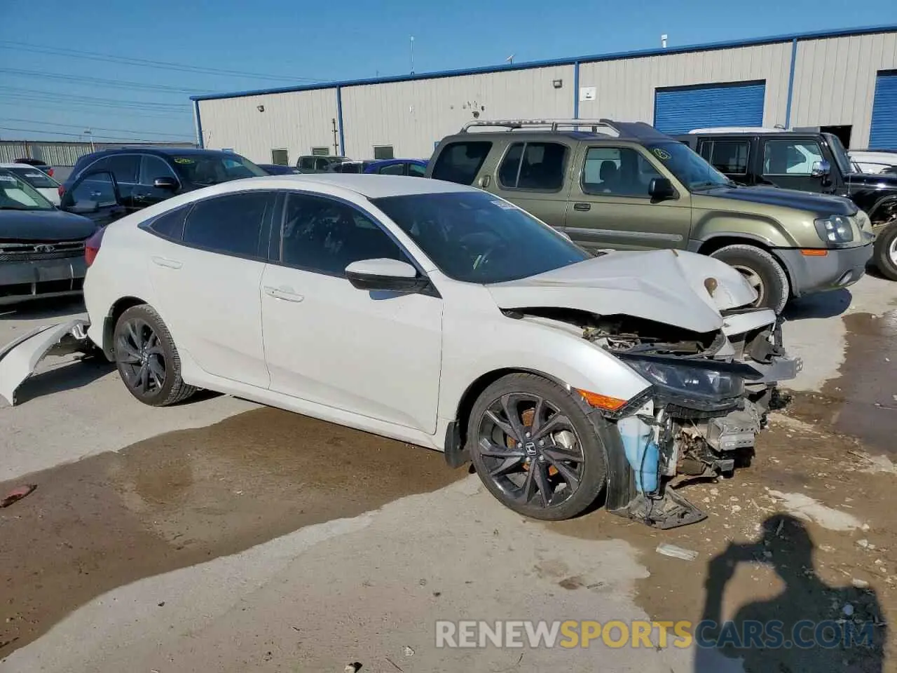 4 fotografías del automóvil dañado 19XFC2F85LE019102 HONDA CIVIC 2020