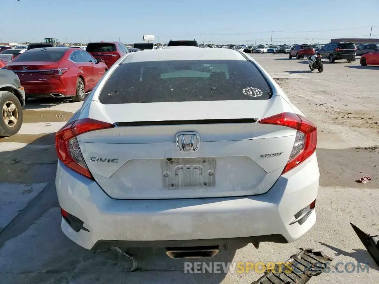 6 fotografías del automóvil dañado 19XFC2F85LE019102 HONDA CIVIC 2020