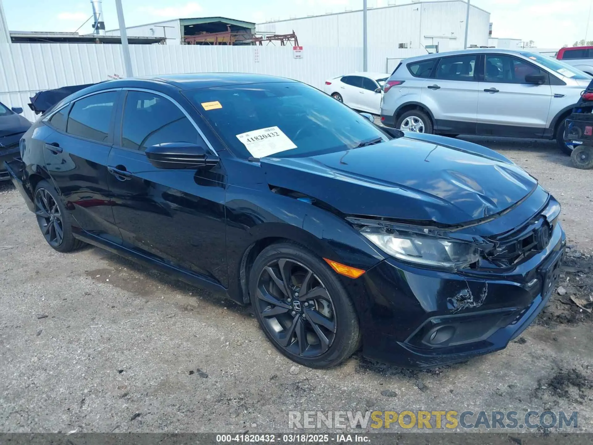 1 fotografías del automóvil dañado 19XFC2F85LE020492 HONDA CIVIC 2020
