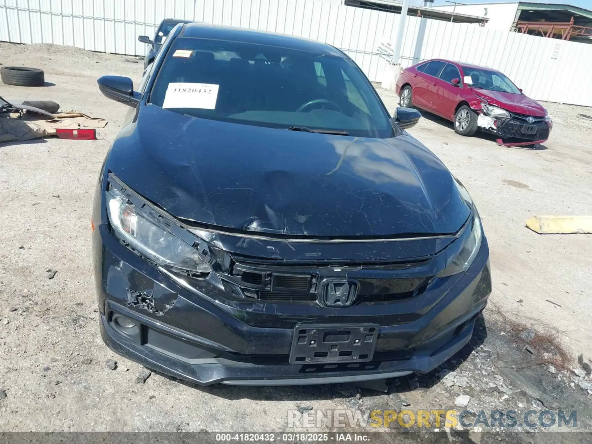 12 fotografías del automóvil dañado 19XFC2F85LE020492 HONDA CIVIC 2020