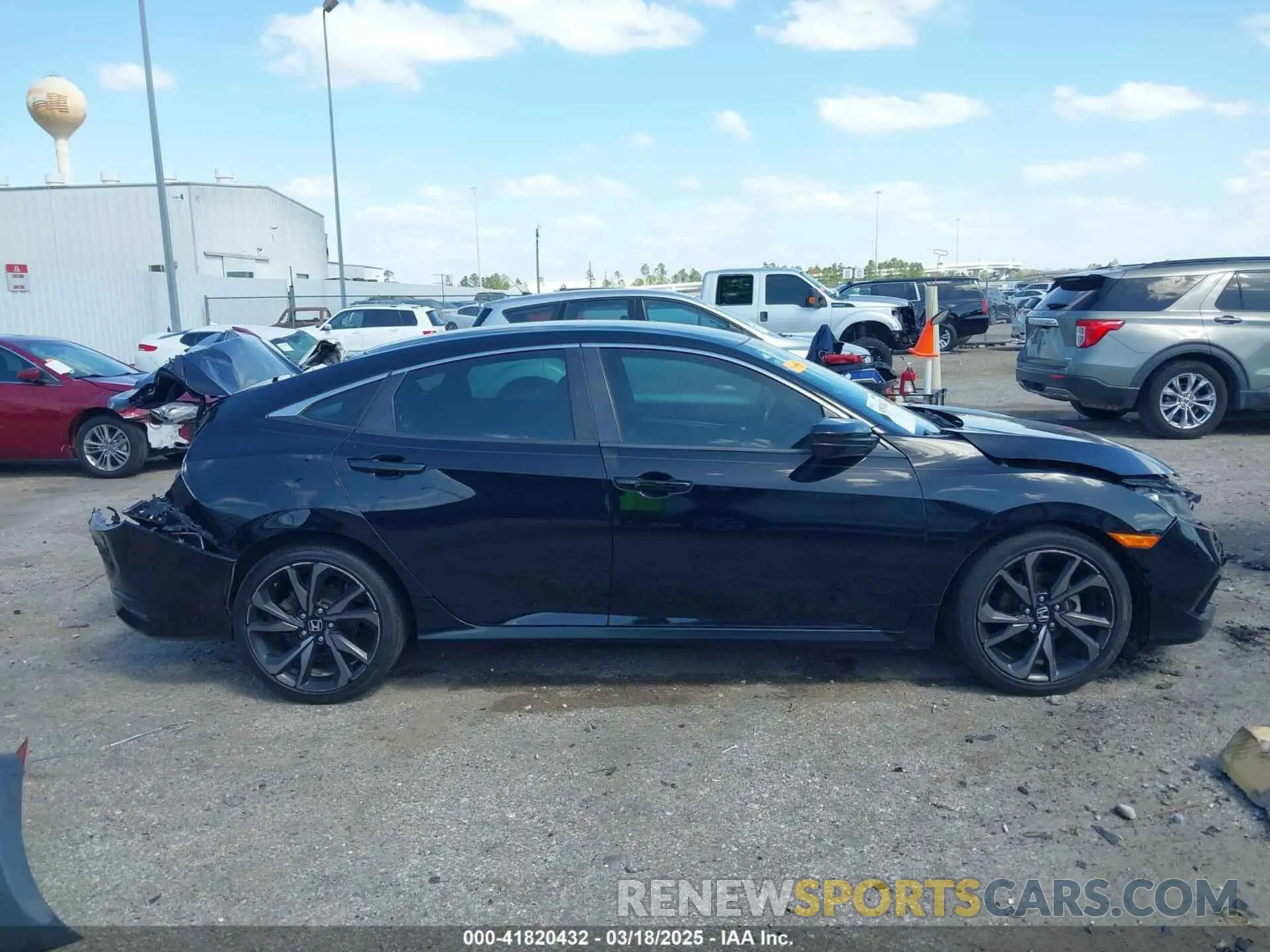 13 fotografías del automóvil dañado 19XFC2F85LE020492 HONDA CIVIC 2020
