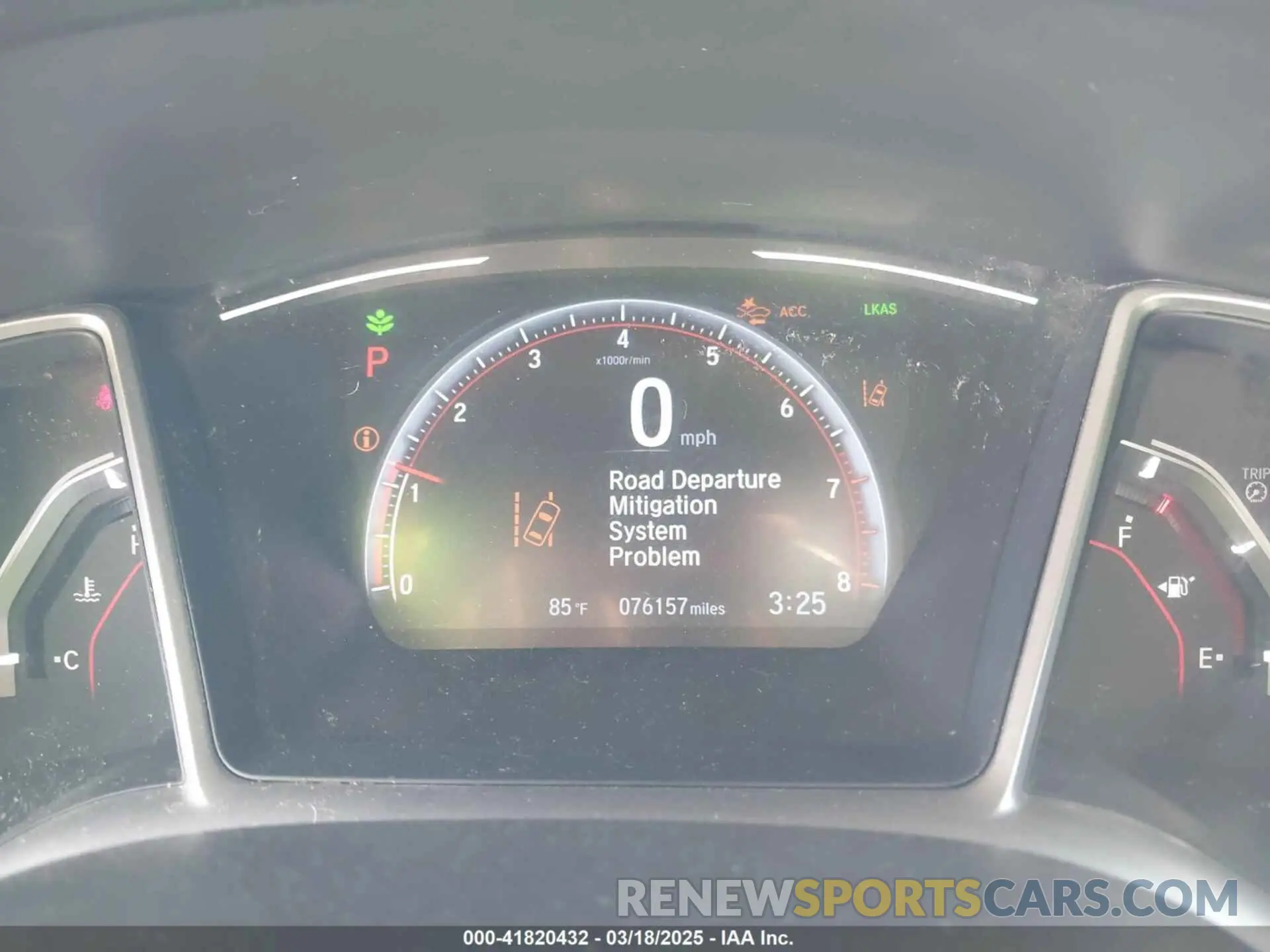 7 fotografías del automóvil dañado 19XFC2F85LE020492 HONDA CIVIC 2020