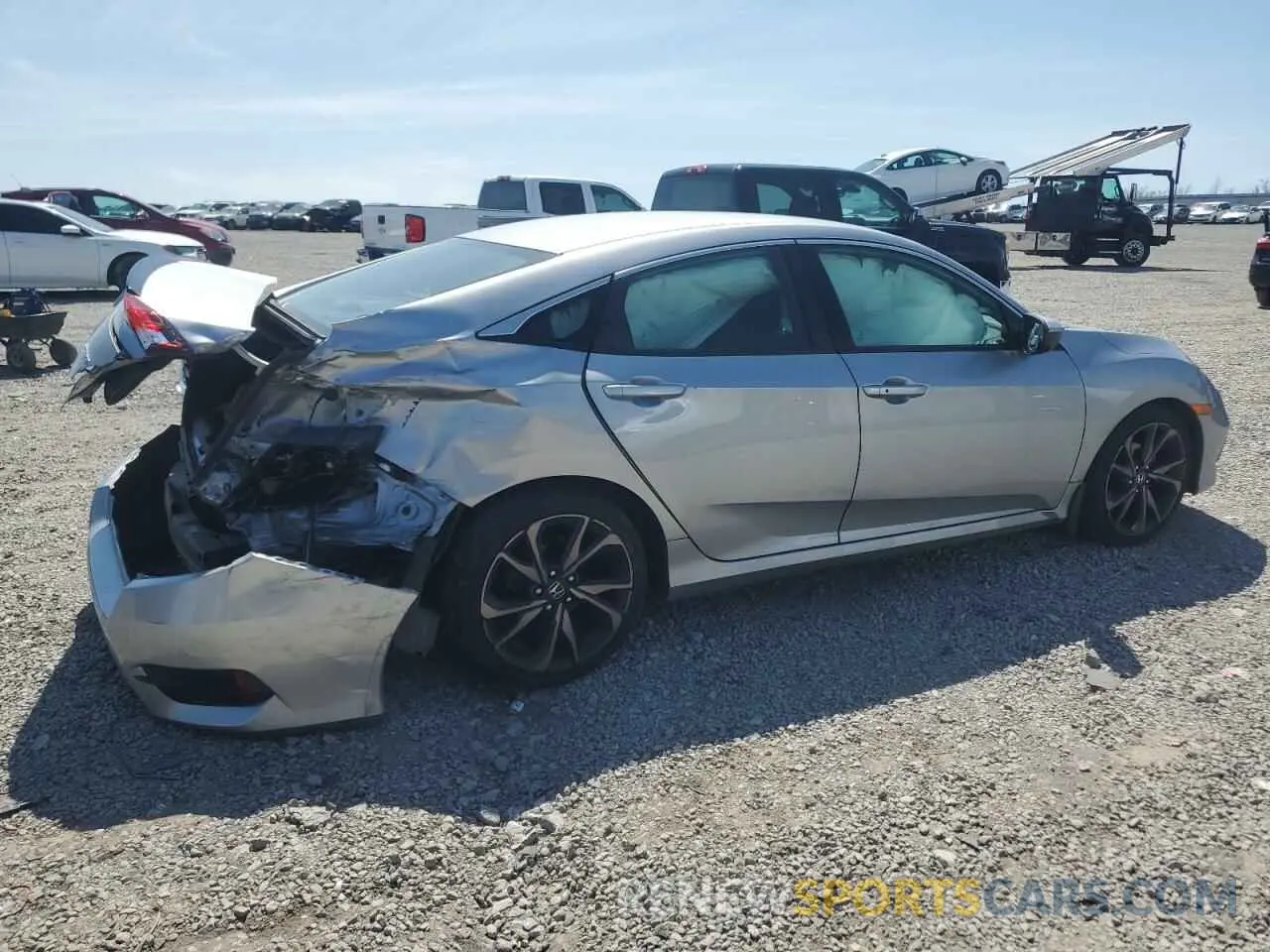 3 fotografías del automóvil dañado 19XFC2F85LE029368 HONDA CIVIC 2020