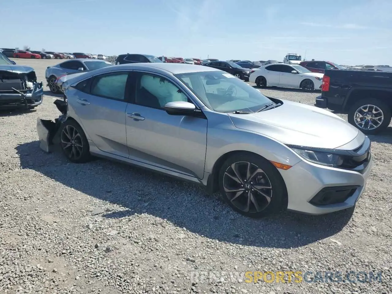 4 fotografías del automóvil dañado 19XFC2F85LE029368 HONDA CIVIC 2020