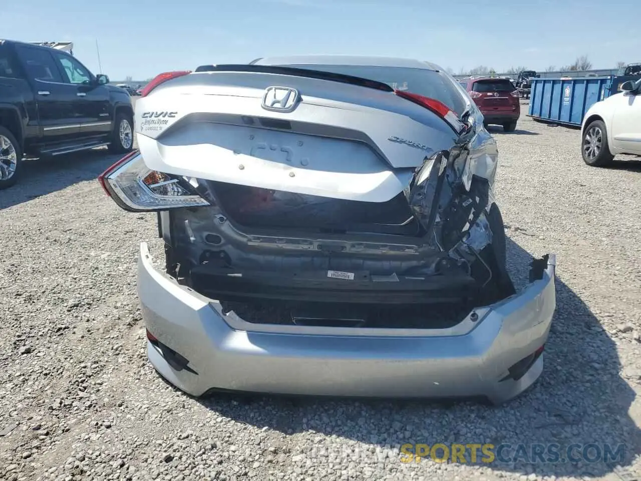 6 fotografías del automóvil dañado 19XFC2F85LE029368 HONDA CIVIC 2020