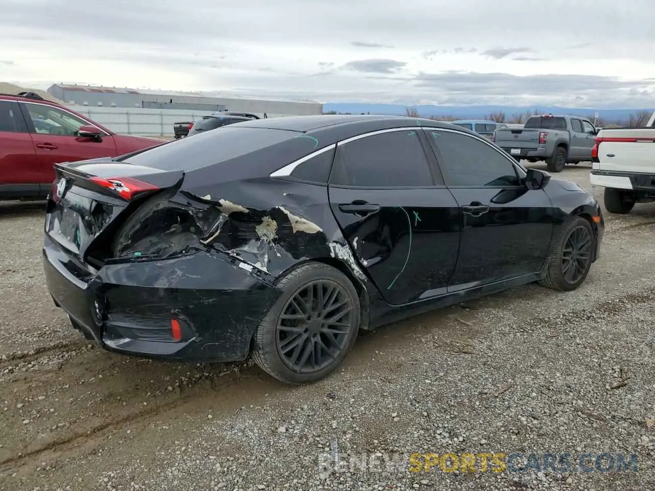 3 fotografías del automóvil dañado 19XFC2F85LE200703 HONDA CIVIC 2020