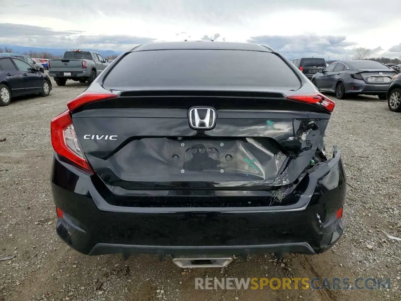 6 fotografías del automóvil dañado 19XFC2F85LE200703 HONDA CIVIC 2020