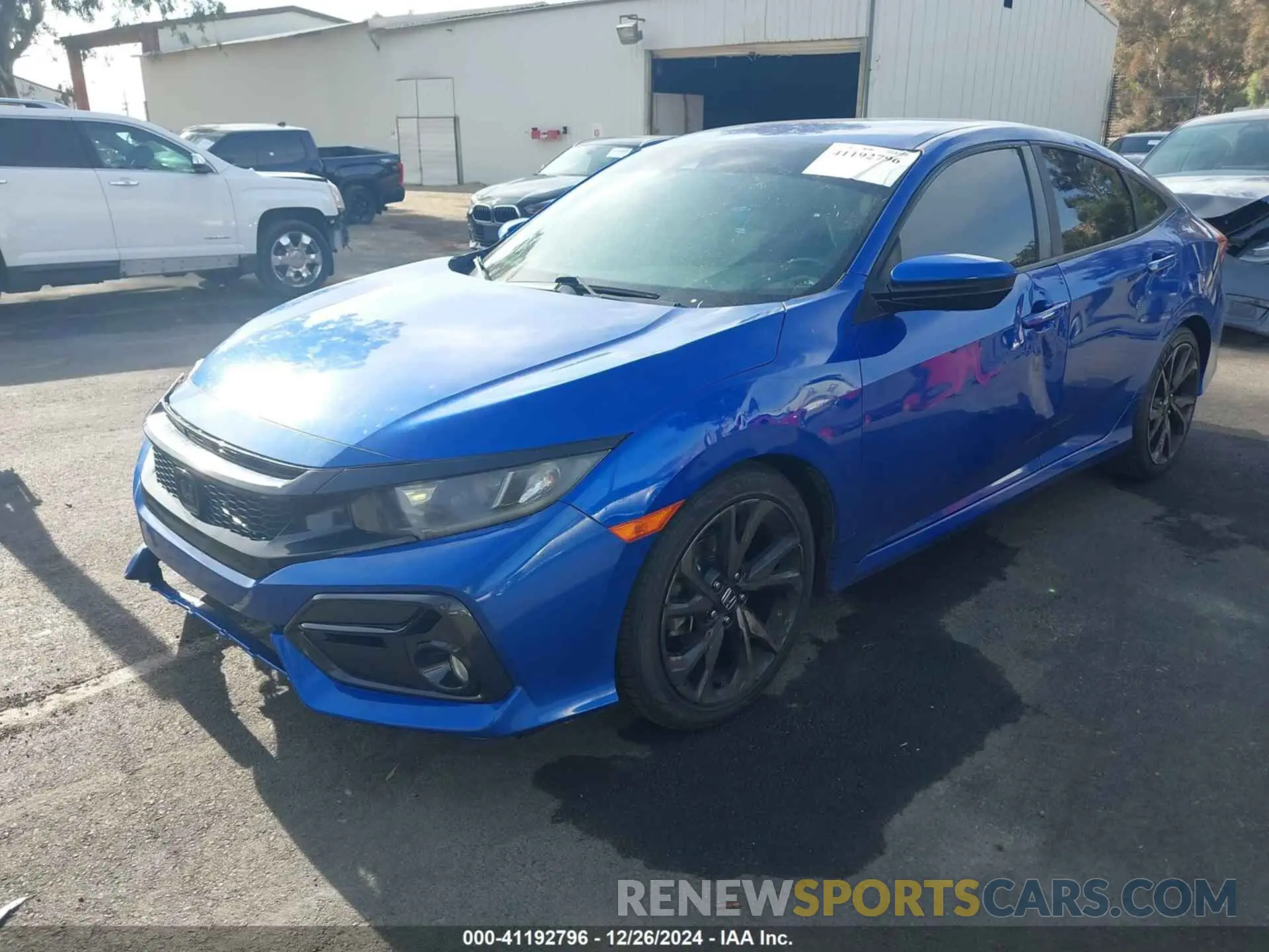 2 fotografías del automóvil dañado 19XFC2F85LE205545 HONDA CIVIC 2020