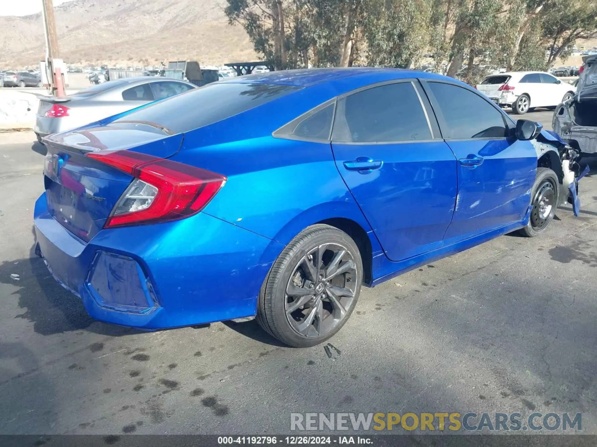 4 fotografías del automóvil dañado 19XFC2F85LE205545 HONDA CIVIC 2020