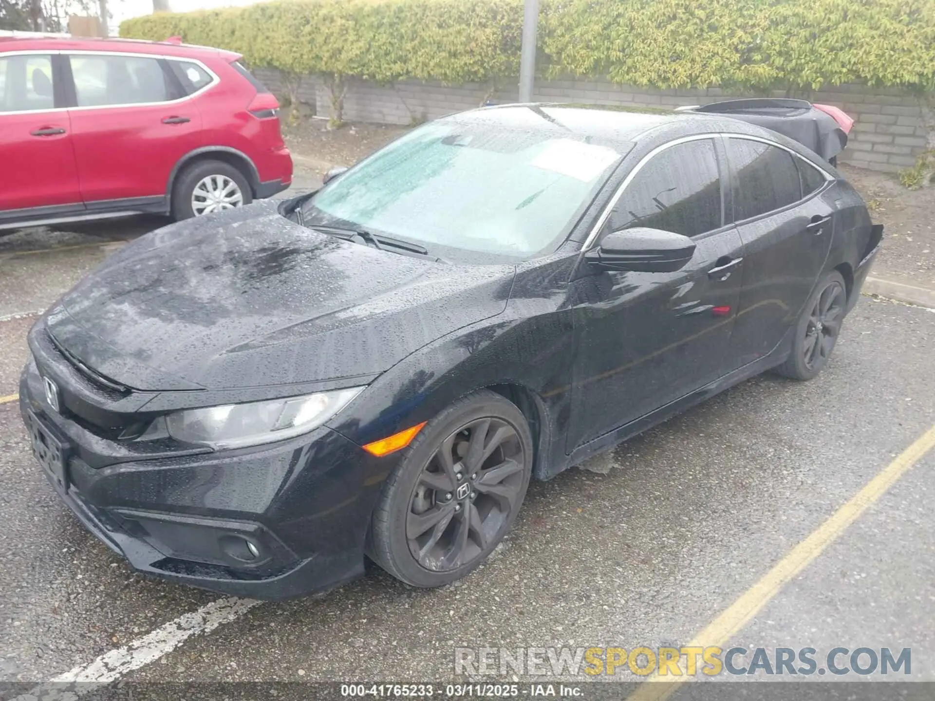 2 fotografías del automóvil dañado 19XFC2F85LE211765 HONDA CIVIC 2020