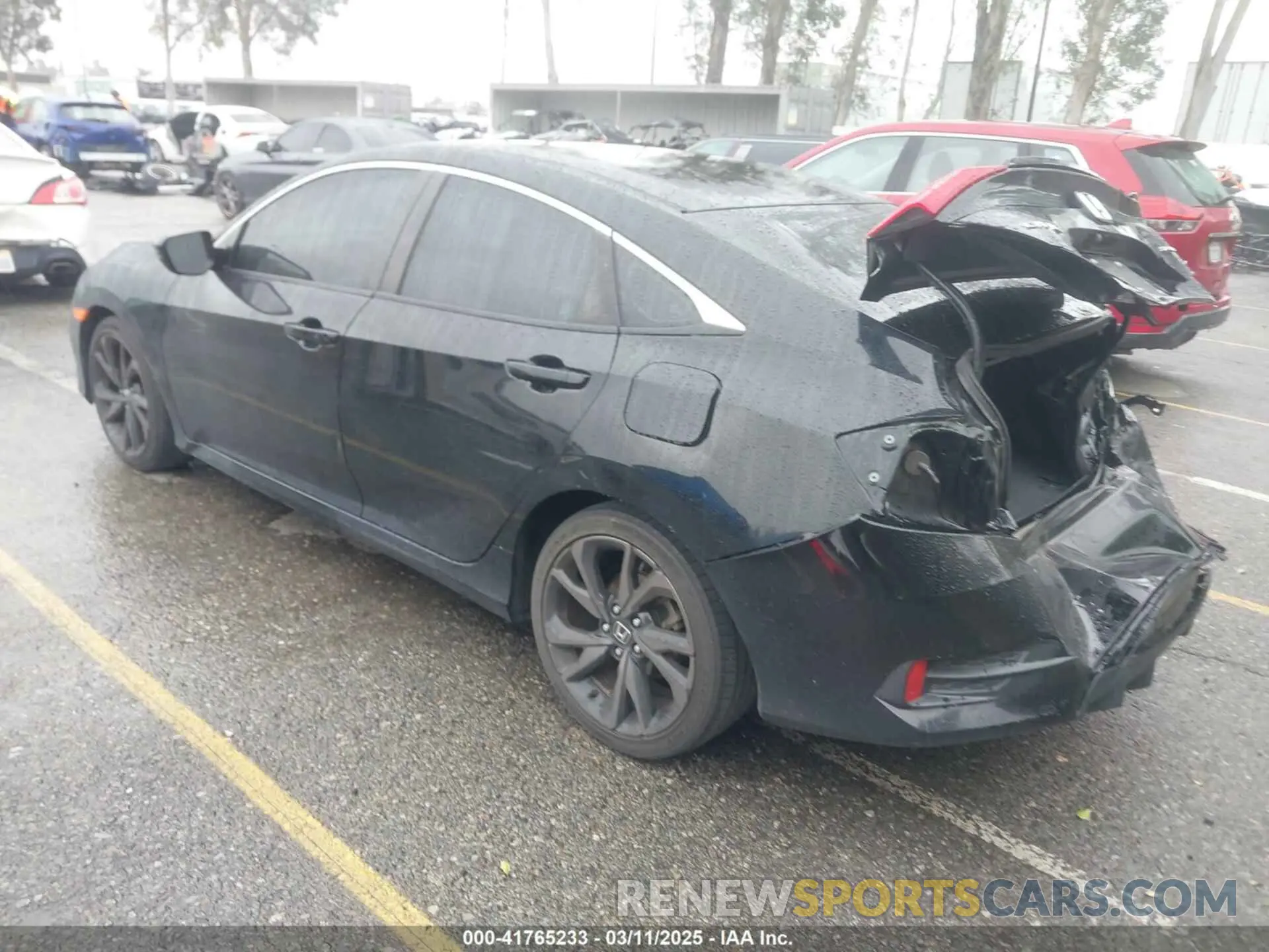 3 fotografías del automóvil dañado 19XFC2F85LE211765 HONDA CIVIC 2020