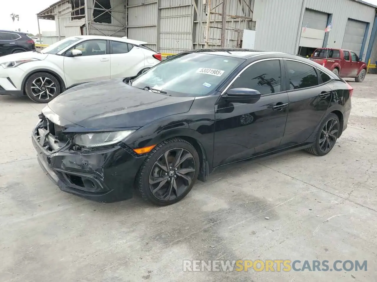 1 fotografías del automóvil dañado 19XFC2F86LE020310 HONDA CIVIC 2020