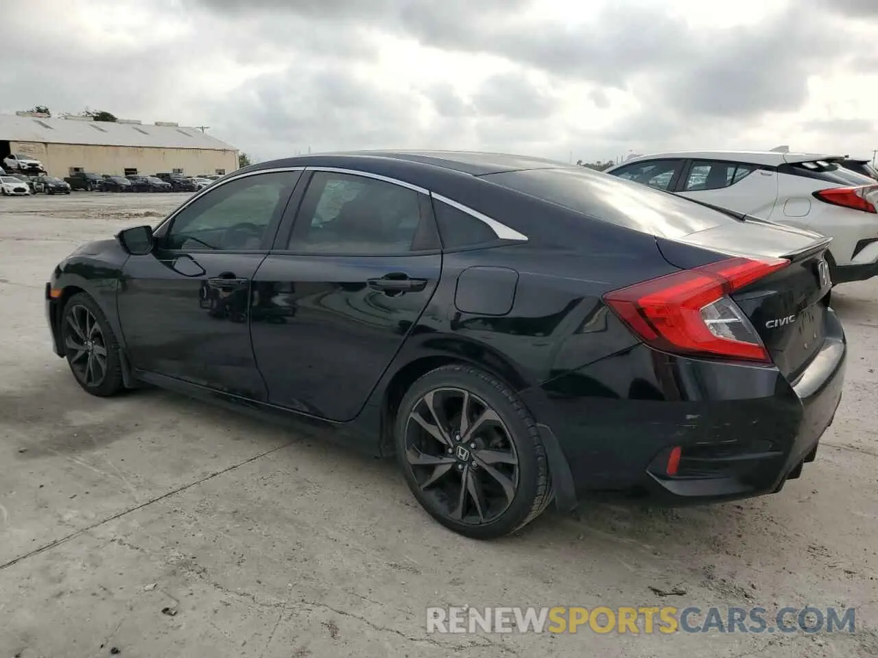 2 fotografías del automóvil dañado 19XFC2F86LE020310 HONDA CIVIC 2020