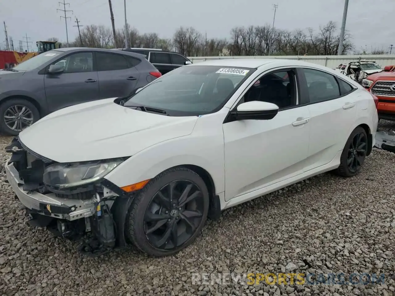 1 fotografías del automóvil dañado 19XFC2F87LE008280 HONDA CIVIC 2020
