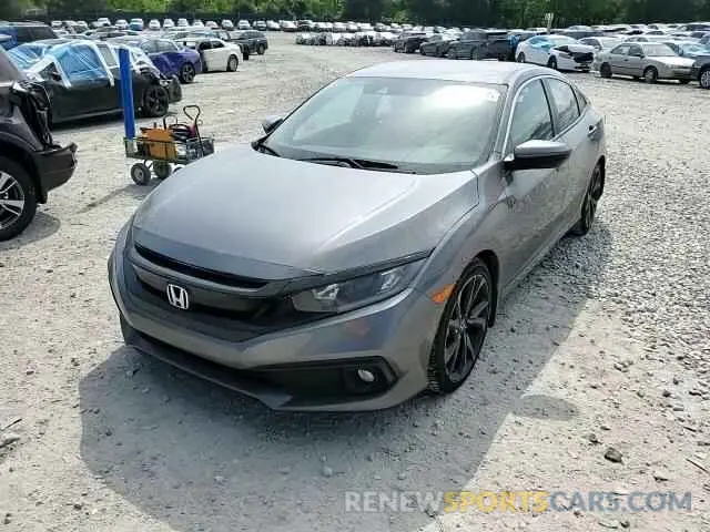 13 fotografías del automóvil dañado 19XFC2F87LE011762 HONDA CIVIC 2020
