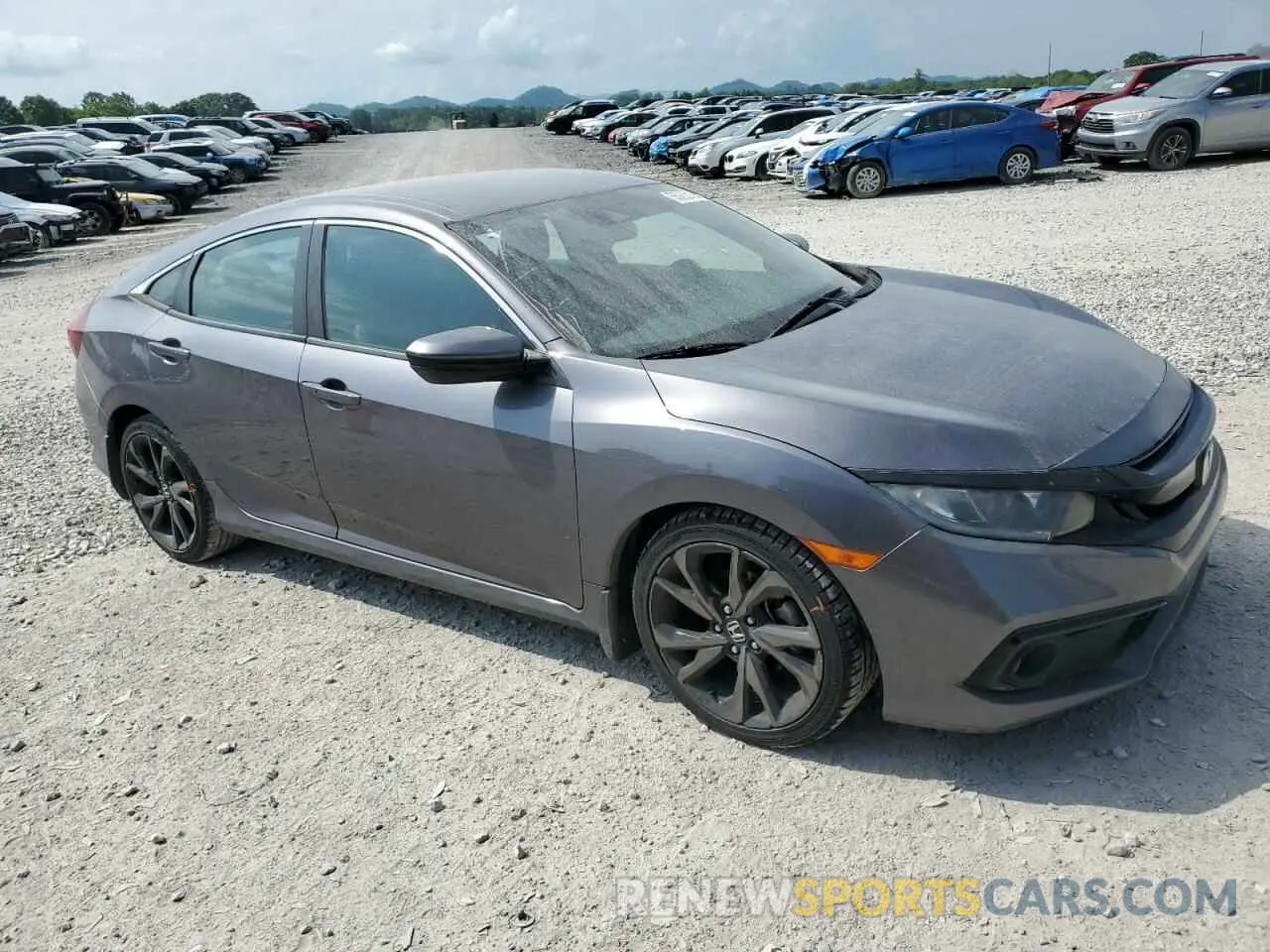 4 fotografías del automóvil dañado 19XFC2F87LE011762 HONDA CIVIC 2020