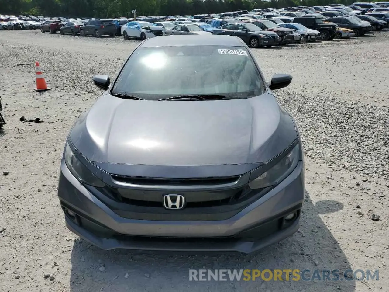5 fotografías del automóvil dañado 19XFC2F87LE011762 HONDA CIVIC 2020