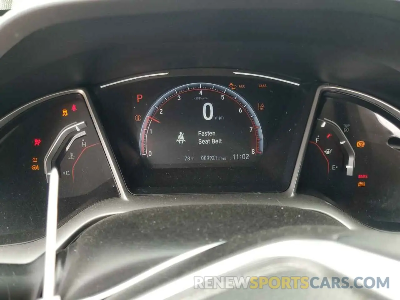 9 fotografías del automóvil dañado 19XFC2F87LE019800 HONDA CIVIC 2020