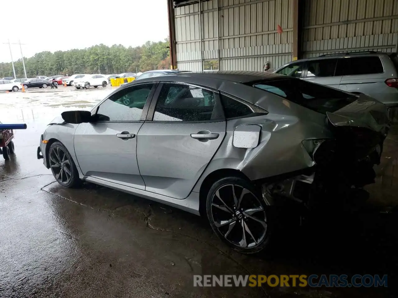 2 fotografías del automóvil dañado 19XFC2F88LE005324 HONDA CIVIC 2020