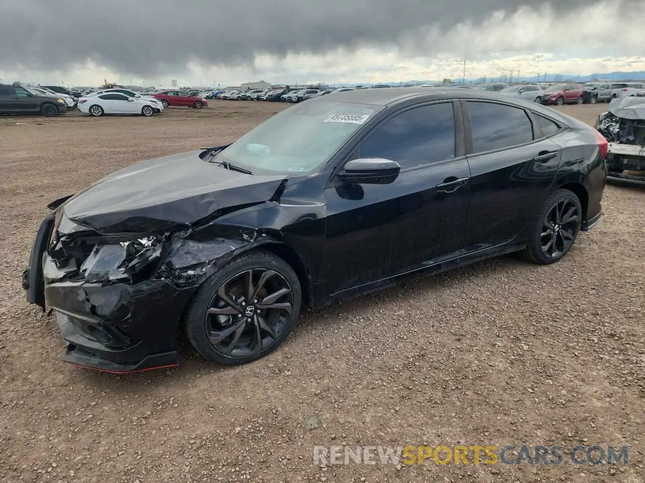 1 fotografías del automóvil dañado 19XFC2F88LE016968 HONDA CIVIC 2020