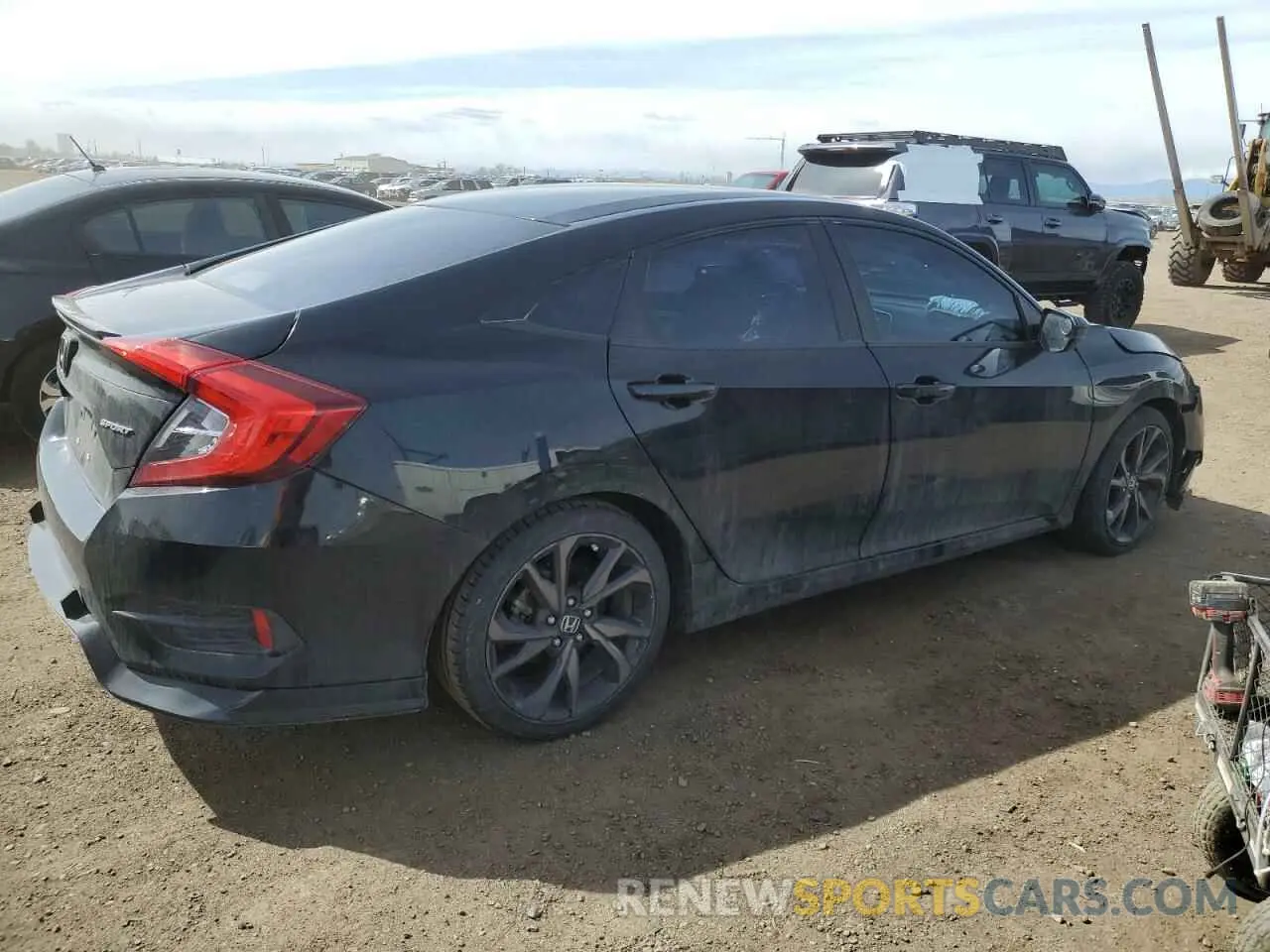3 fotografías del automóvil dañado 19XFC2F88LE016968 HONDA CIVIC 2020