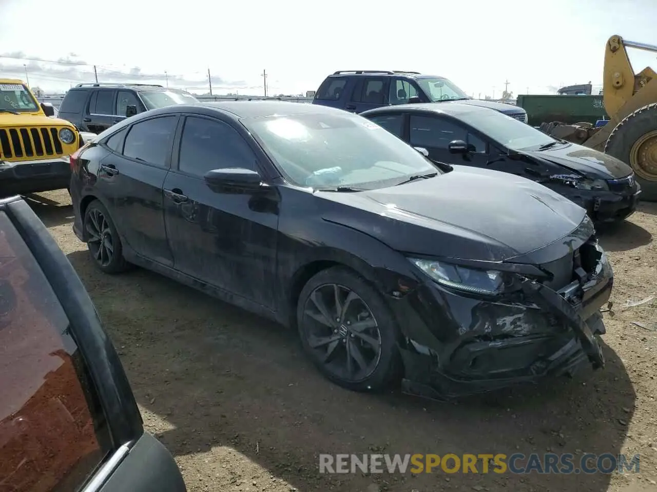 4 fotografías del automóvil dañado 19XFC2F88LE016968 HONDA CIVIC 2020