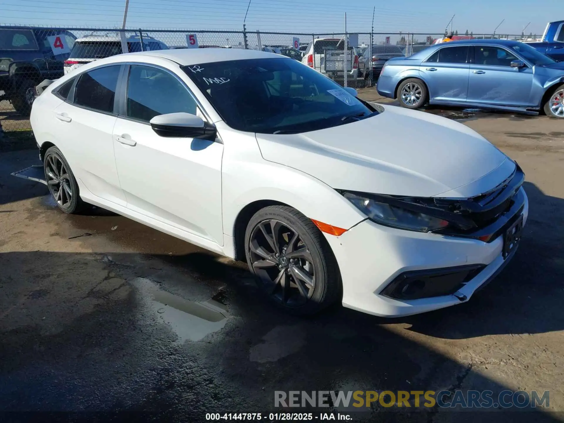 1 fotografías del automóvil dañado 19XFC2F88LE203496 HONDA CIVIC 2020