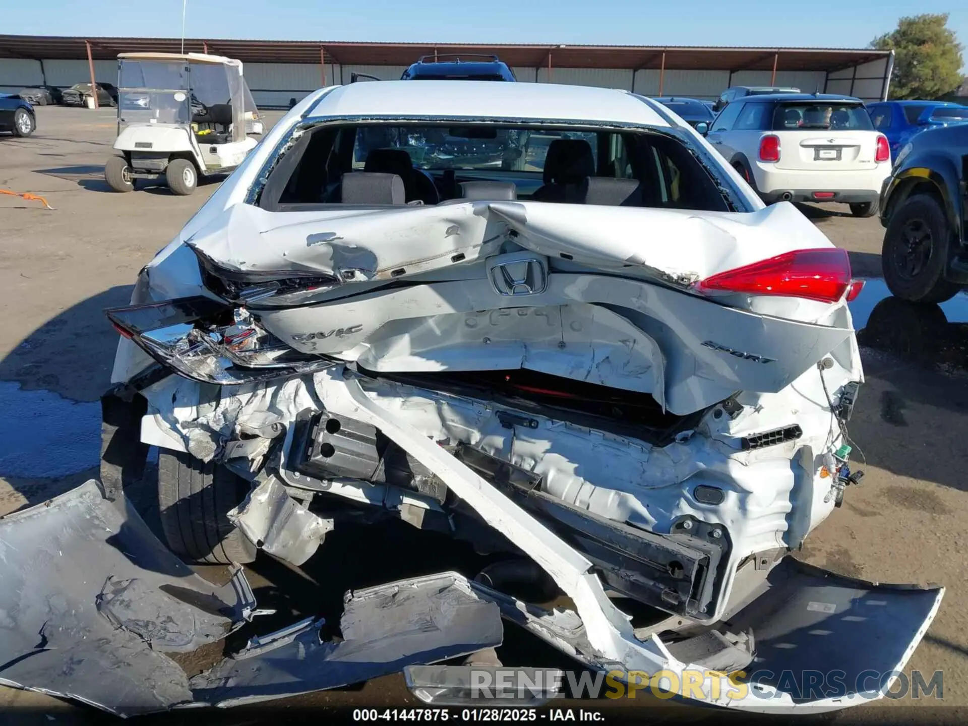 17 fotografías del automóvil dañado 19XFC2F88LE203496 HONDA CIVIC 2020