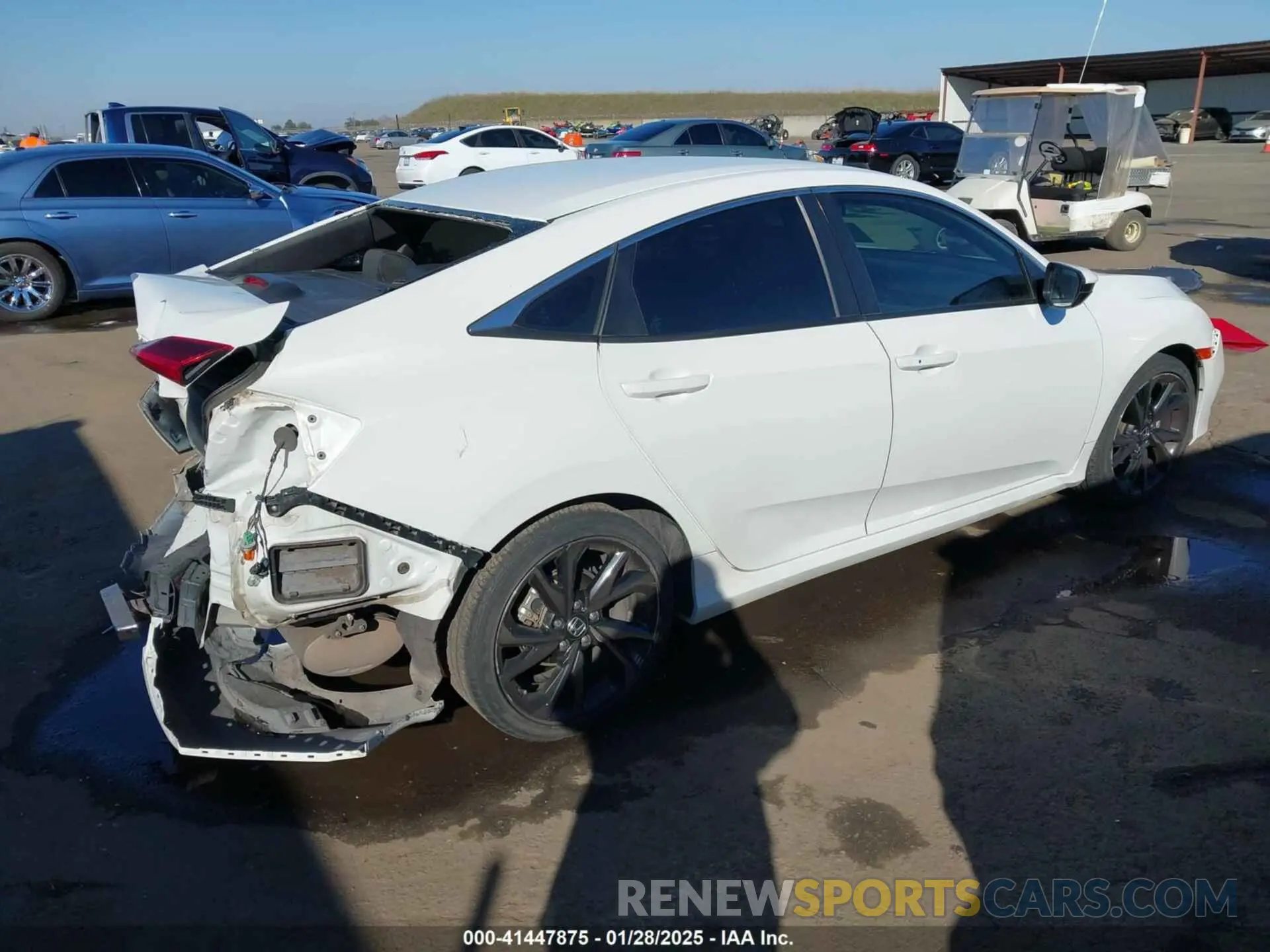 4 fotografías del automóvil dañado 19XFC2F88LE203496 HONDA CIVIC 2020