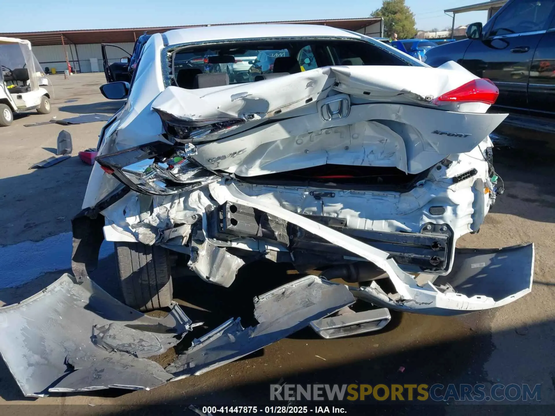 6 fotografías del automóvil dañado 19XFC2F88LE203496 HONDA CIVIC 2020