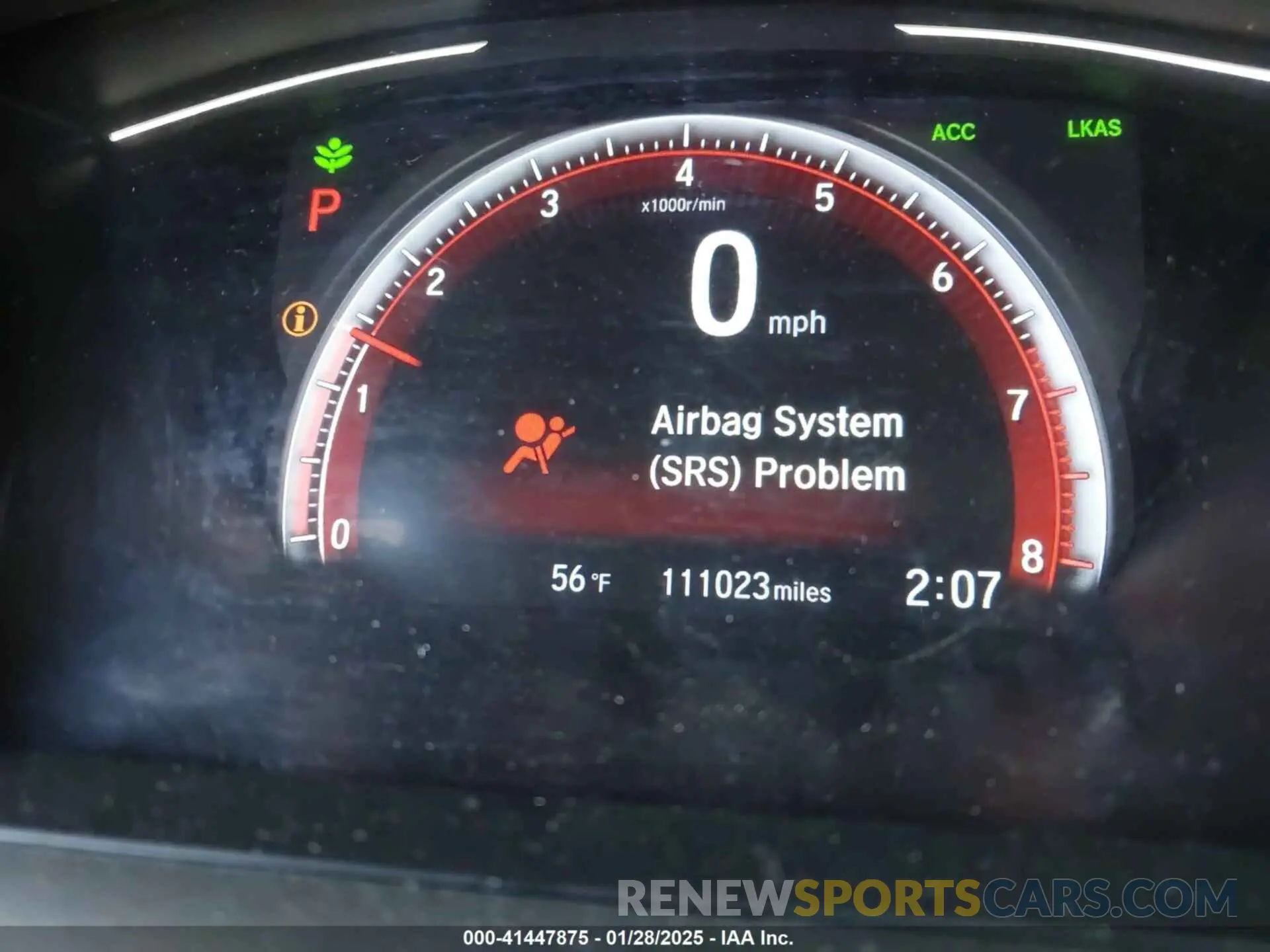 7 fotografías del automóvil dañado 19XFC2F88LE203496 HONDA CIVIC 2020