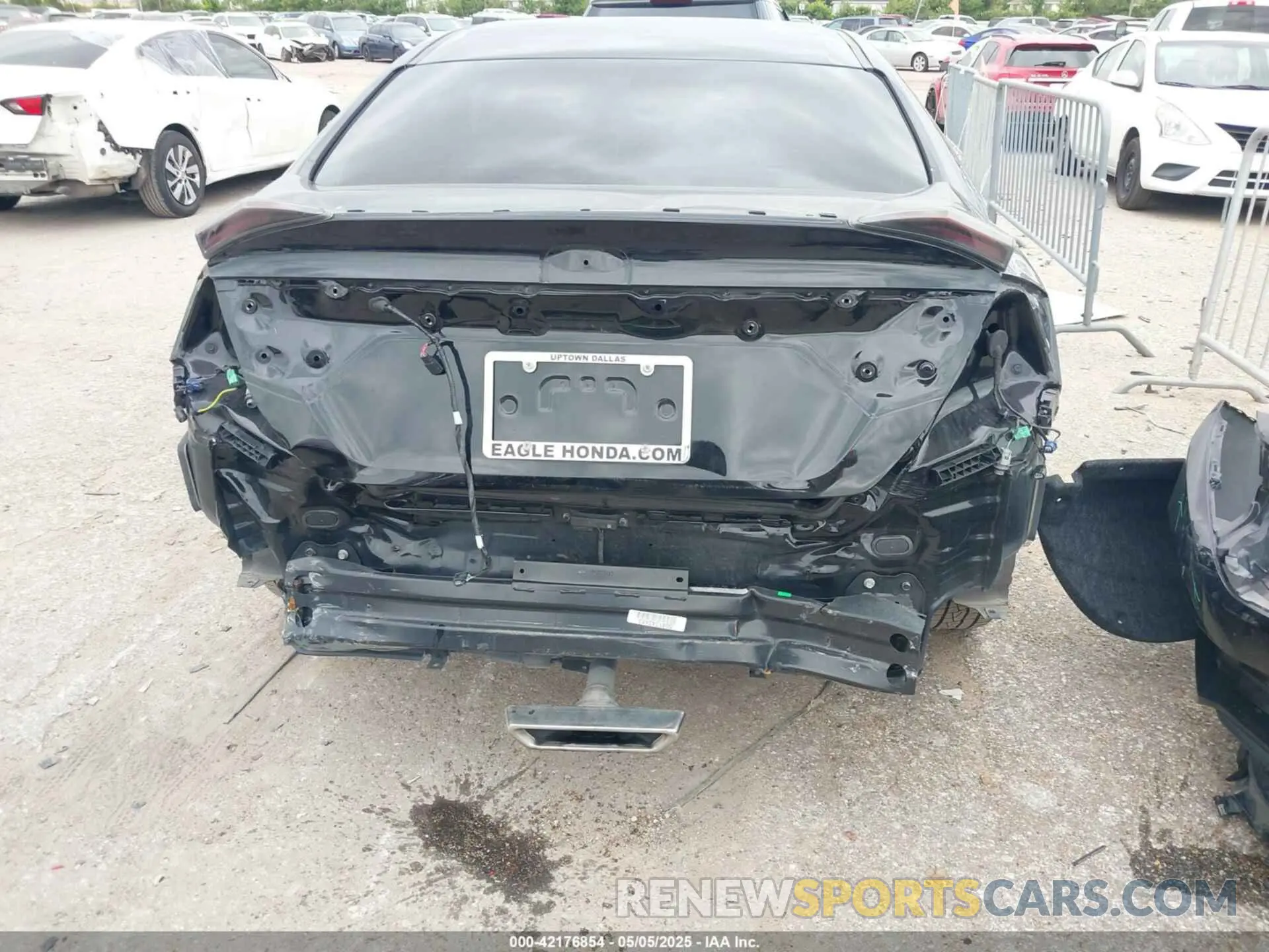 6 fotografías del automóvil dañado 19XFC2F89LE004635 HONDA CIVIC 2020
