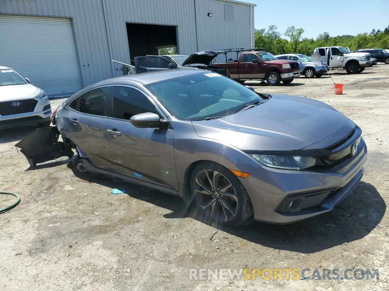 4 fotografías del automóvil dañado 19XFC2F89LE005672 HONDA CIVIC 2020
