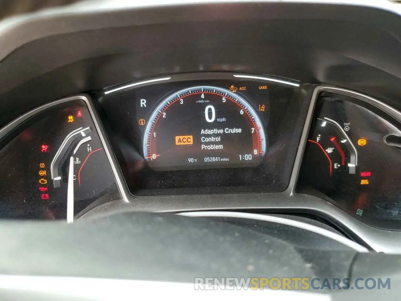 9 fotografías del automóvil dañado 19XFC2F89LE030572 HONDA CIVIC 2020