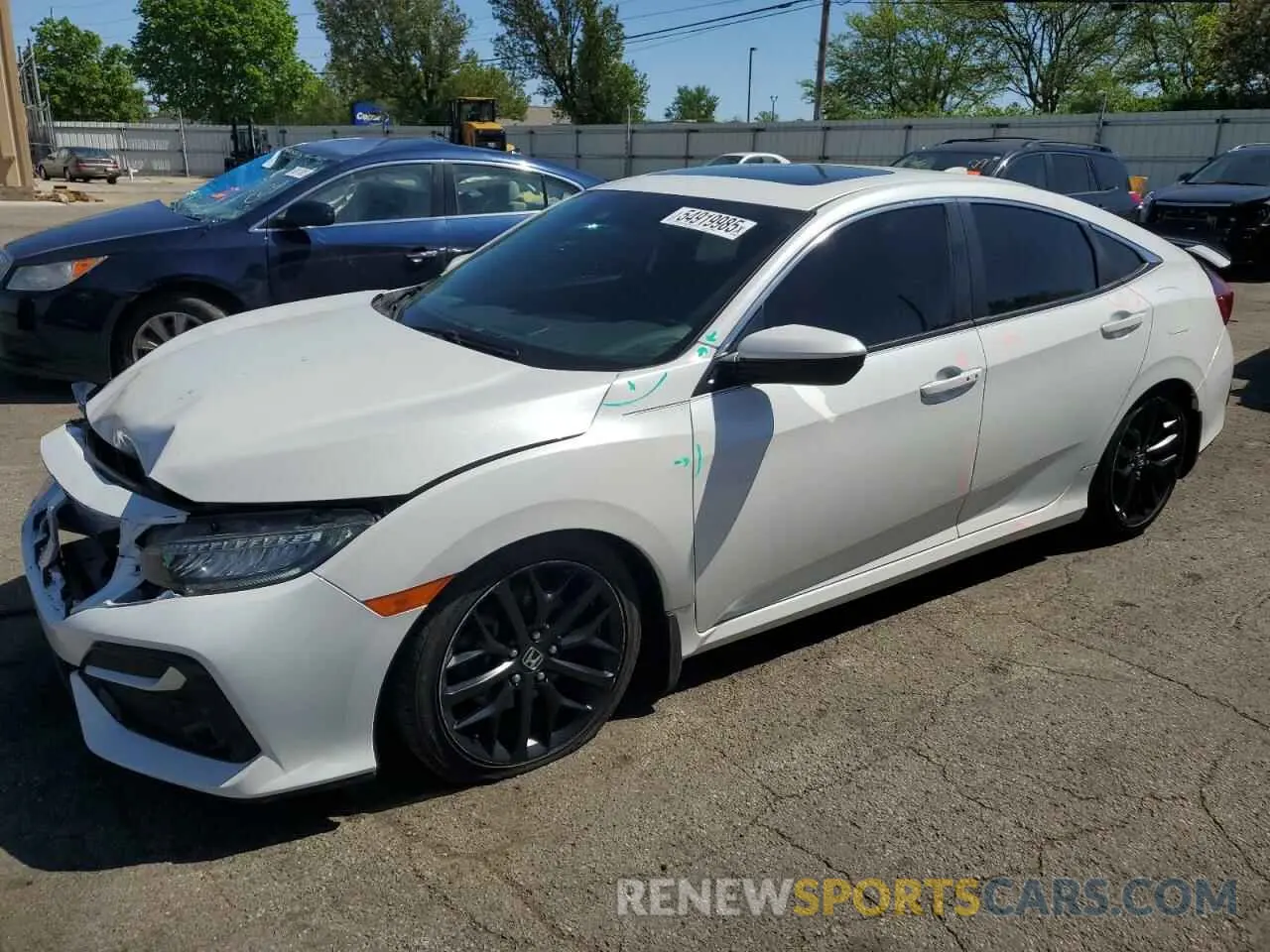 1 fotografías del automóvil dañado 2HGFC1E52LH704407 HONDA CIVIC 2020