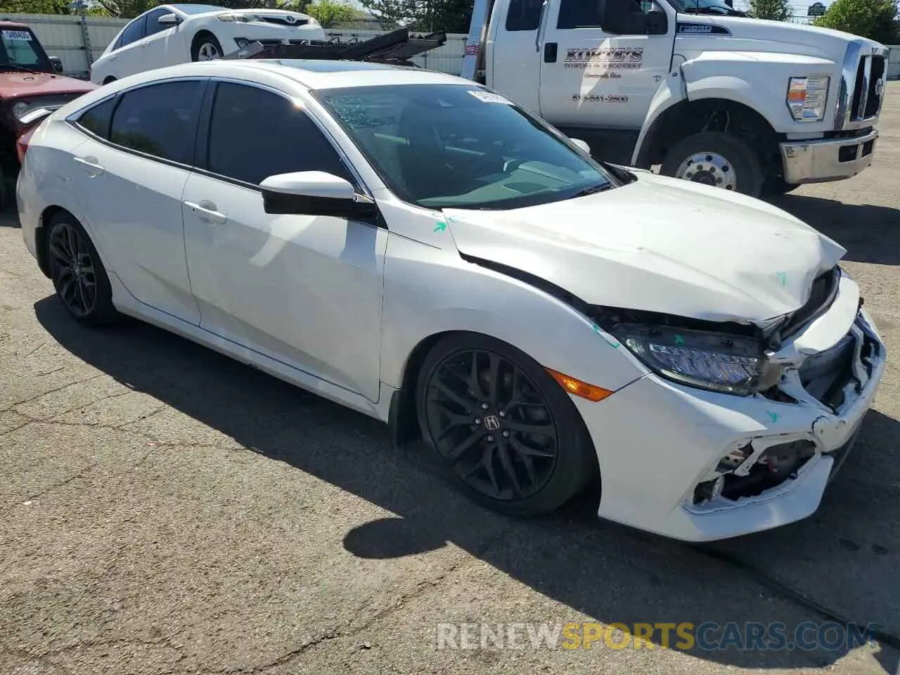 4 fotografías del automóvil dañado 2HGFC1E52LH704407 HONDA CIVIC 2020
