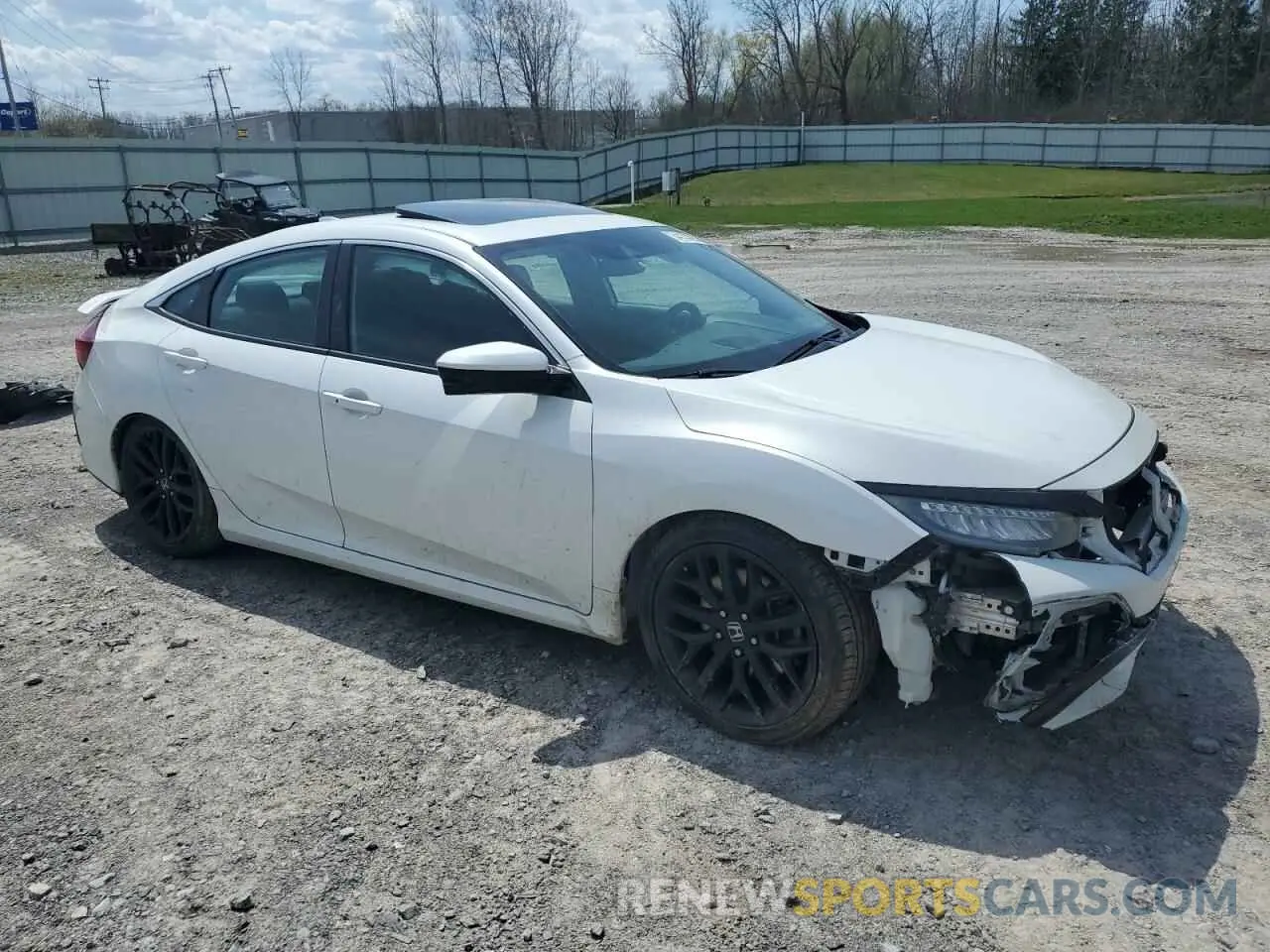 4 fotografías del automóvil dañado 2HGFC1E54LH706112 HONDA CIVIC 2020