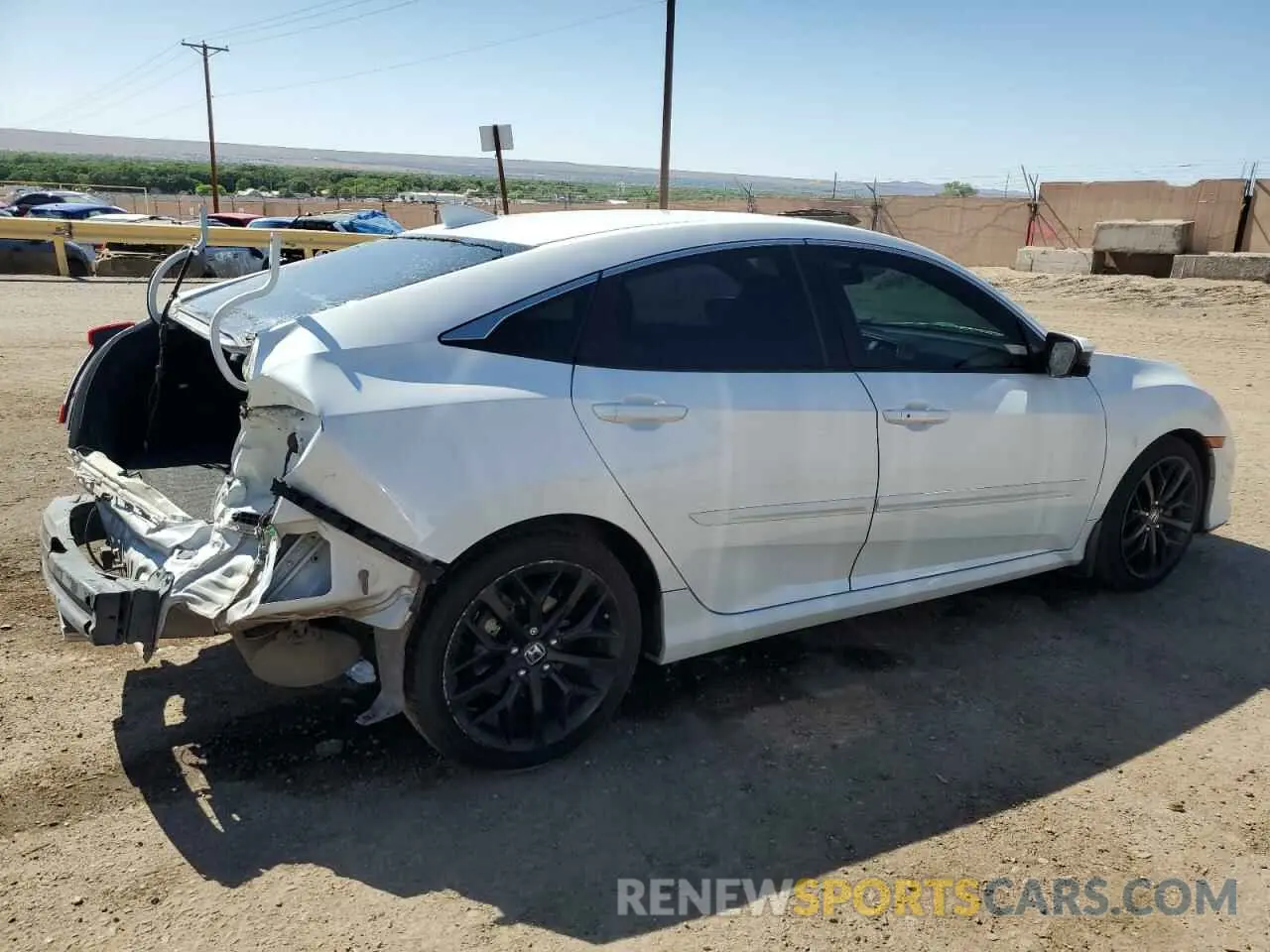 3 fotografías del automóvil dañado 2HGFC1E57LH702944 HONDA CIVIC 2020