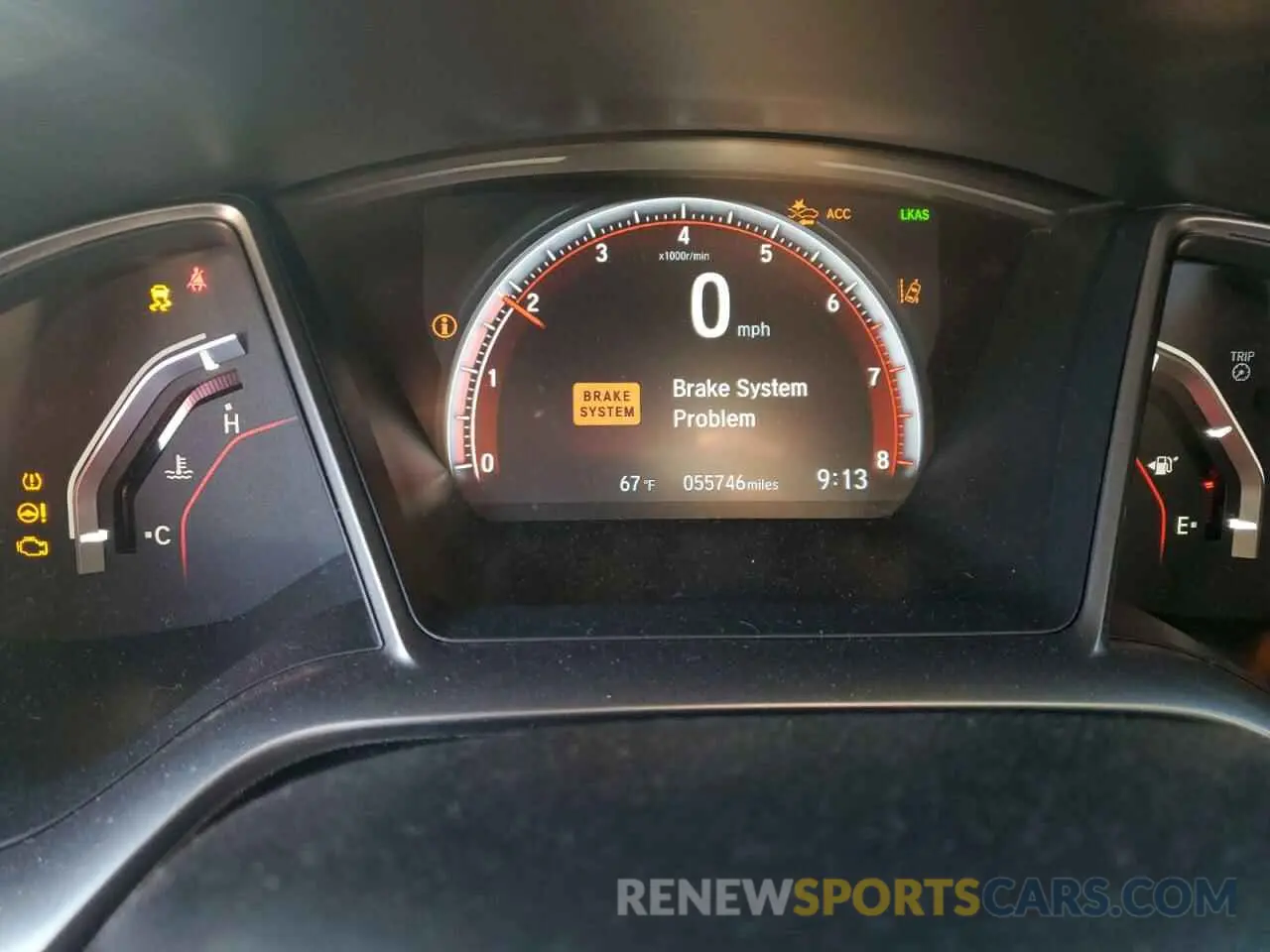 9 fotografías del automóvil dañado 2HGFC1E57LH706380 HONDA CIVIC 2020