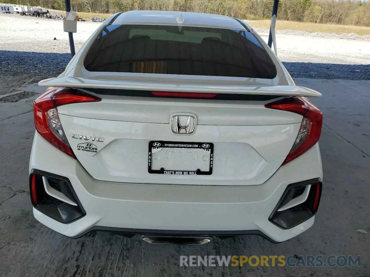 6 fotografías del automóvil dañado 2HGFC1E5XLH705823 HONDA CIVIC 2020