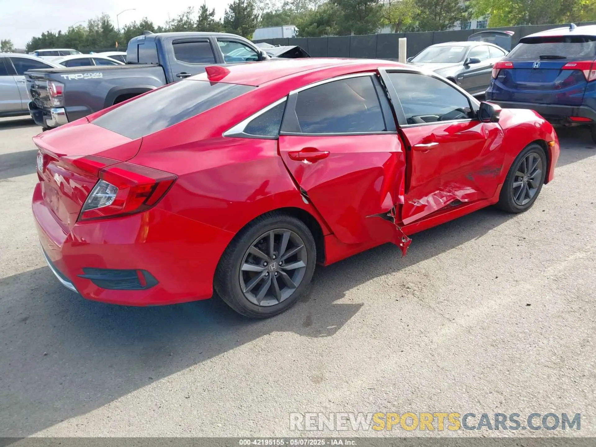 4 fotografías del automóvil dañado 2HGFC1F31LH682168 HONDA CIVIC 2020