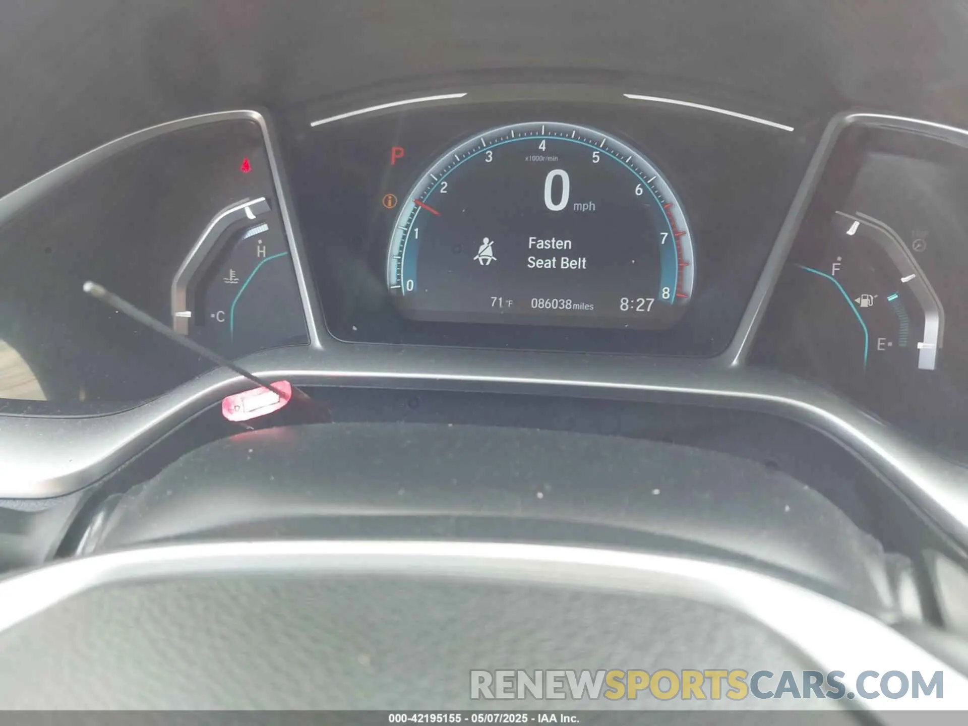 7 fotografías del automóvil dañado 2HGFC1F31LH682168 HONDA CIVIC 2020