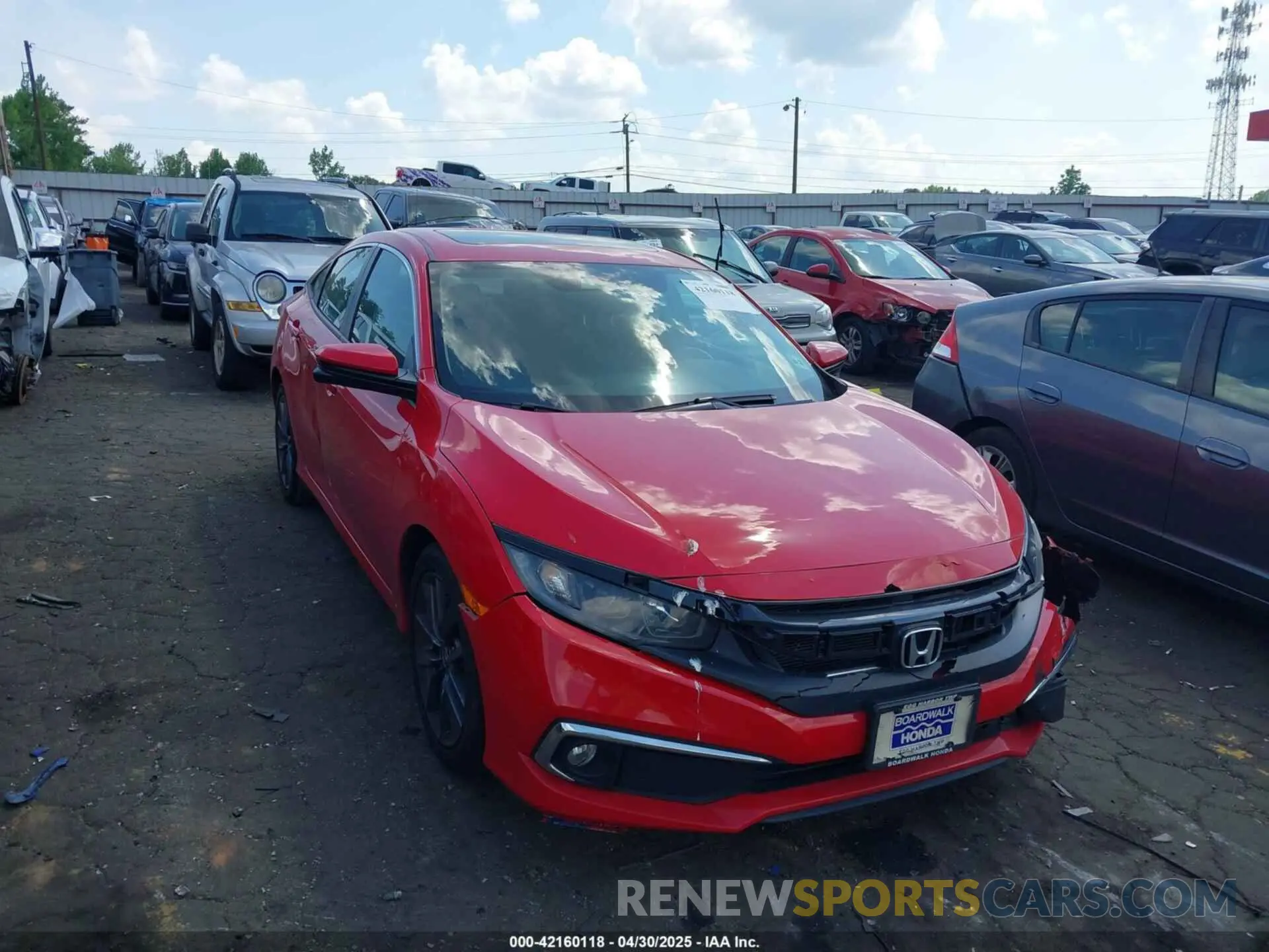 1 fotografías del automóvil dañado 2HGFC1F32LH683166 HONDA CIVIC 2020