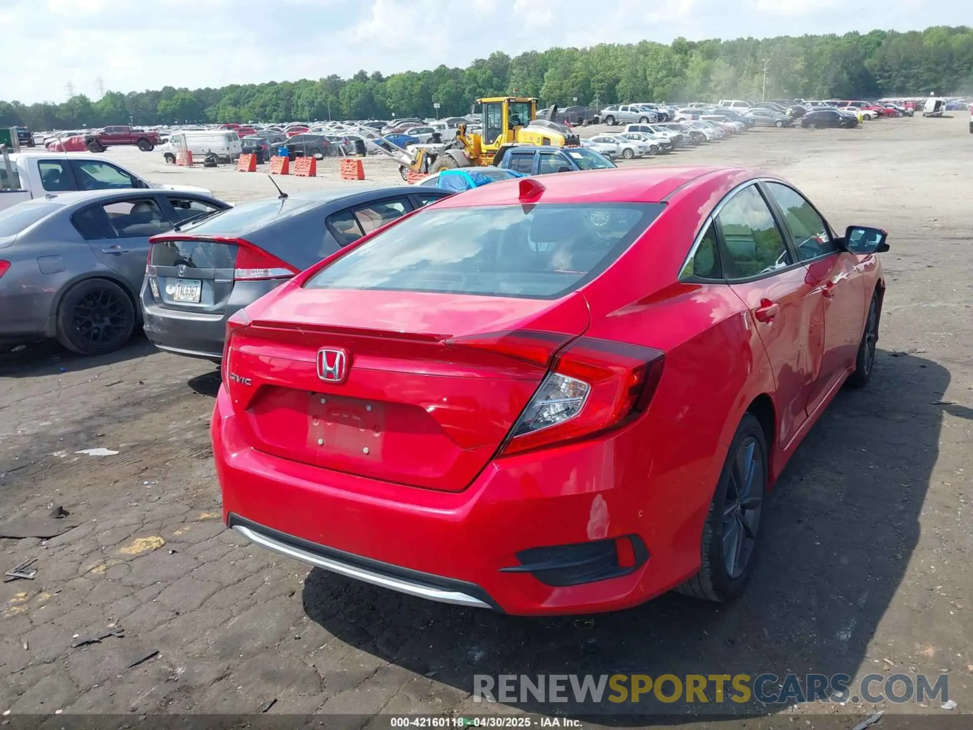 4 fotografías del automóvil dañado 2HGFC1F32LH683166 HONDA CIVIC 2020