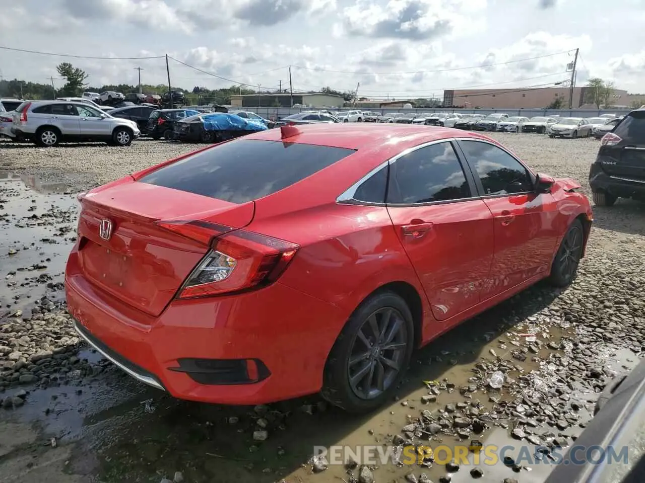 3 fotografías del automóvil dañado 2HGFC1F79LH680316 HONDA CIVIC 2020