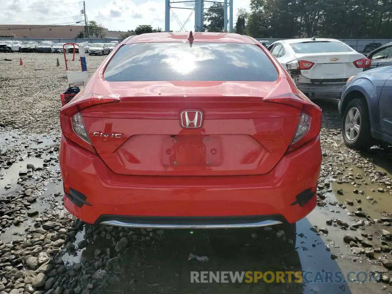 6 fotografías del automóvil dañado 2HGFC1F79LH680316 HONDA CIVIC 2020