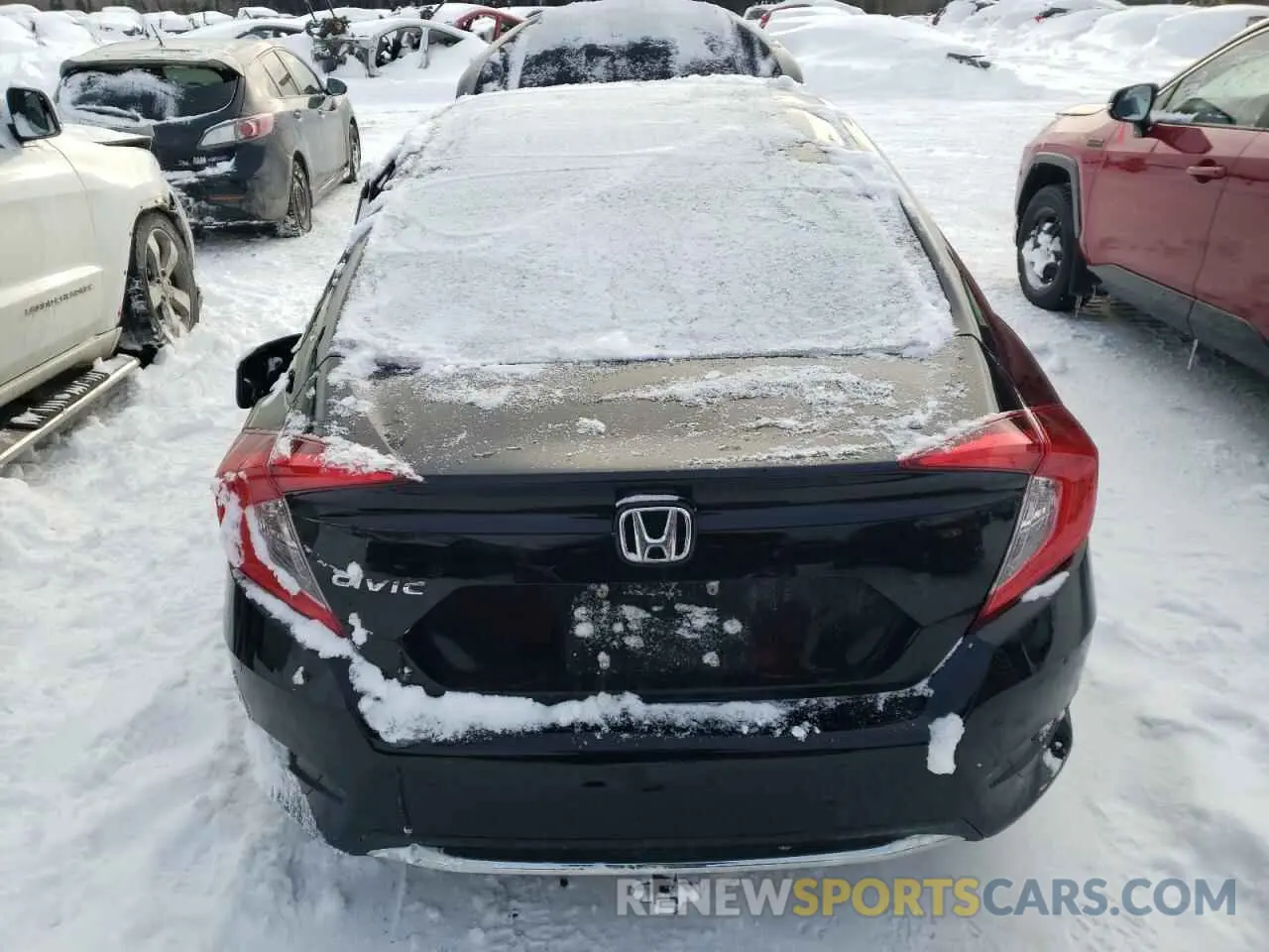 6 fotografías del automóvil dañado 2HGFC2E51LH013164 HONDA CIVIC 2020