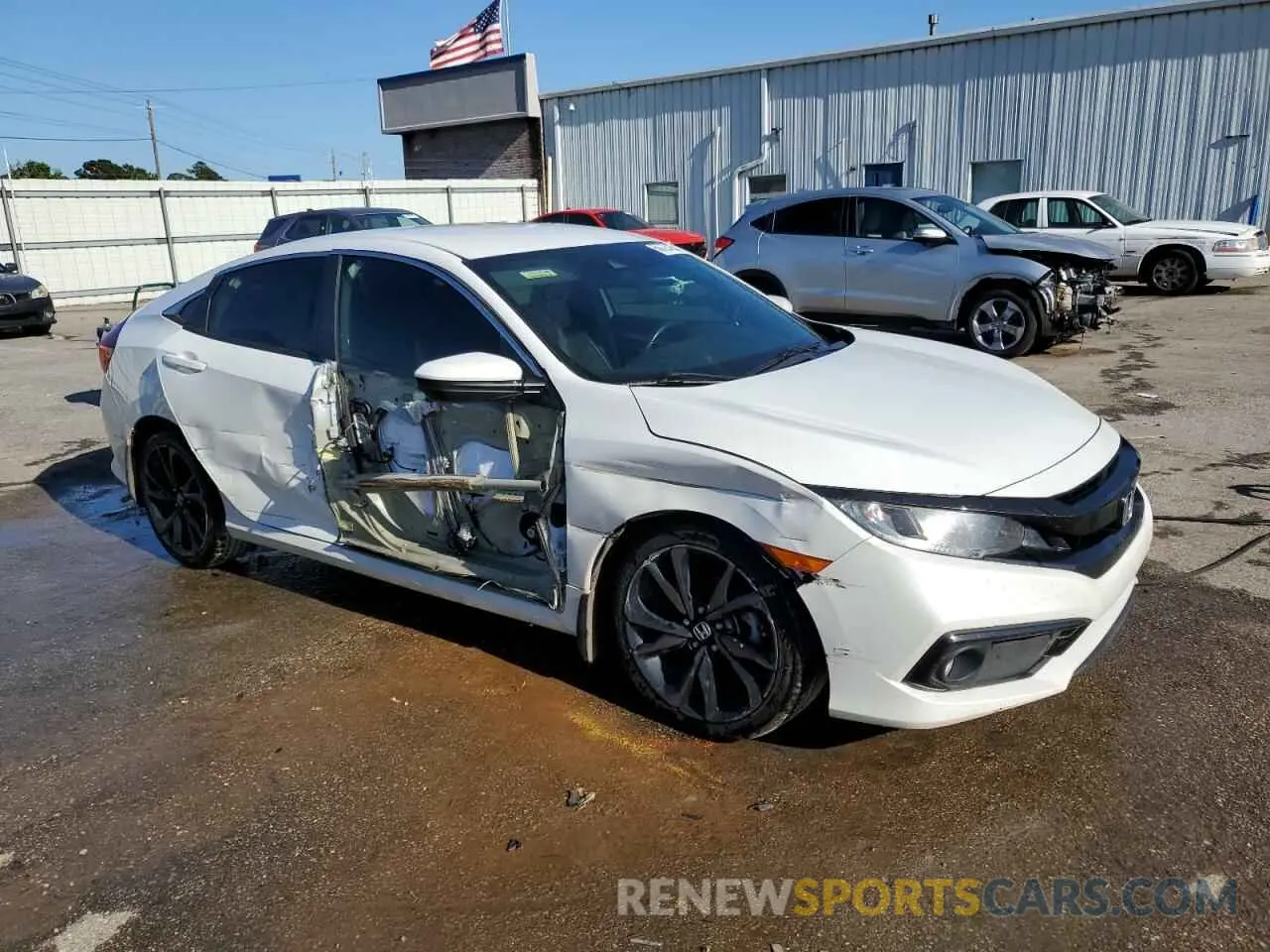 4 fotografías del automóvil dañado 2HGFC2E80LH505176 HONDA CIVIC 2020